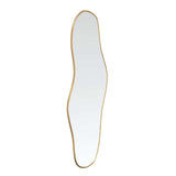Vidaxl Wand Spigel 90x40 cm Gold faarweg