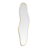 Vidaxl Wand Spigel 100x45 cm Gold faarweg