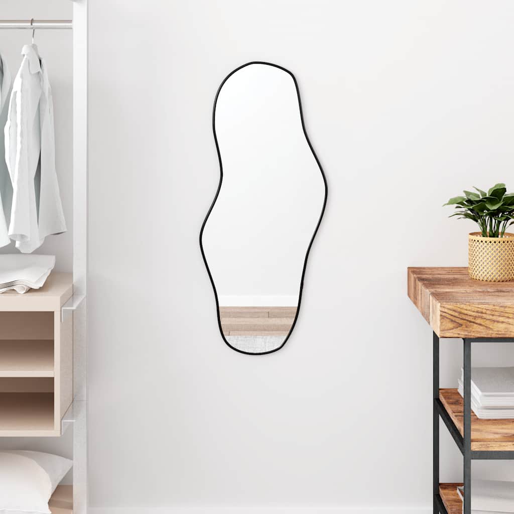 Vidaxl Wall mirror 80x35 cm Black