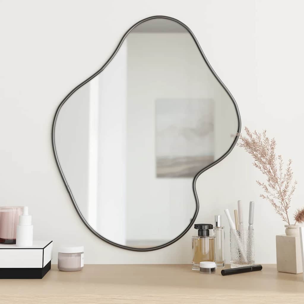 Vidaxl Wall Mirror 60x50 cm Black