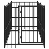 Vidaxl Dog Kennel 193,5x97x100 cm stalowa czarna