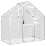 Vidaxl Aviary 179x100x185 M Aluminium Sølvfarvet