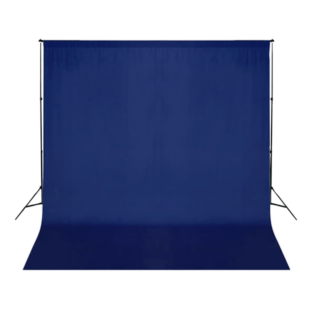 Vidaxl -bakgrund utan standard Chromakey 300x300 cm bomullsblått