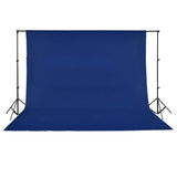 VIDAXL -Hintergrund ohne Standard -Chromakey 500x300 cm Baumwollblau