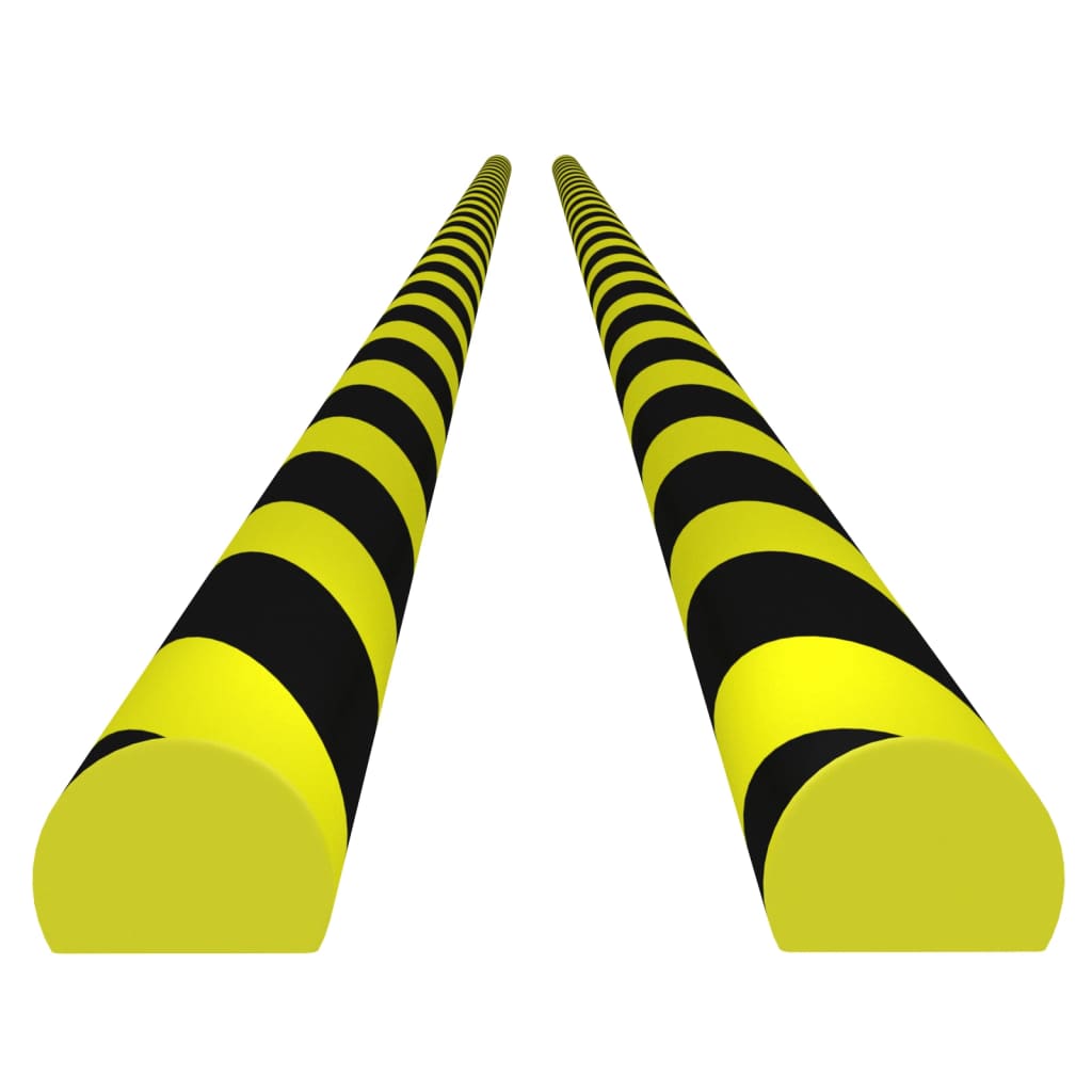 Vidaxl angolo protettori 2 pezzi 4x3x100 cm PU giallo e nero
