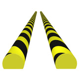 Vidaxl angolo protettori 2 pezzi 4x3x100 cm PU giallo e nero