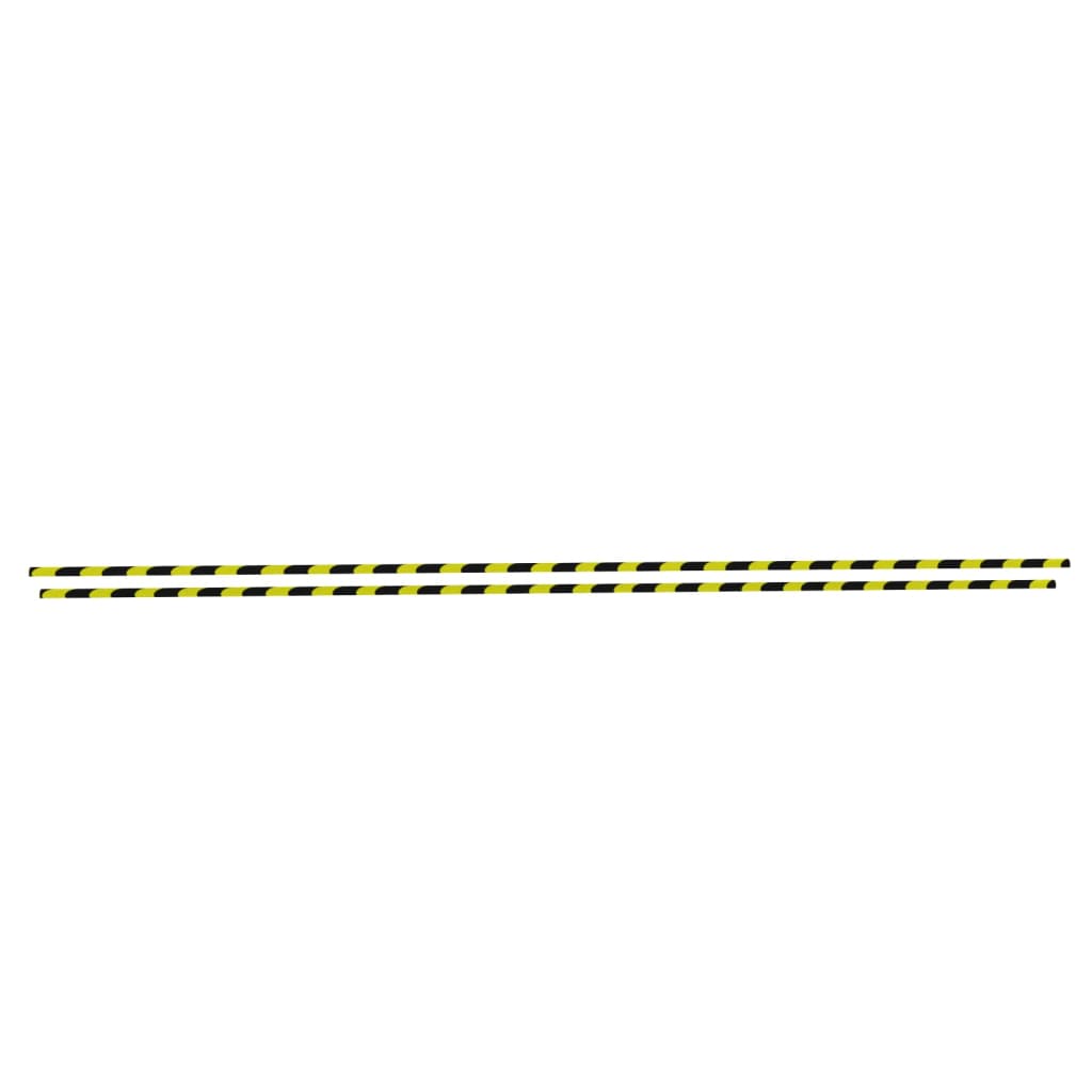 Vidaxl angolo protettori 2 pezzi 4x3x100 cm PU giallo e nero