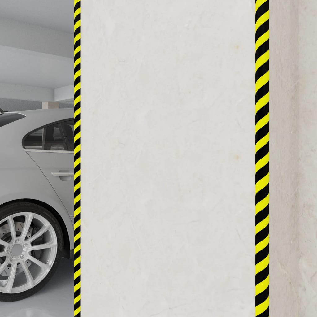 Vidaxl angolo protettori 2 pezzi 4x3x100 cm PU giallo e nero