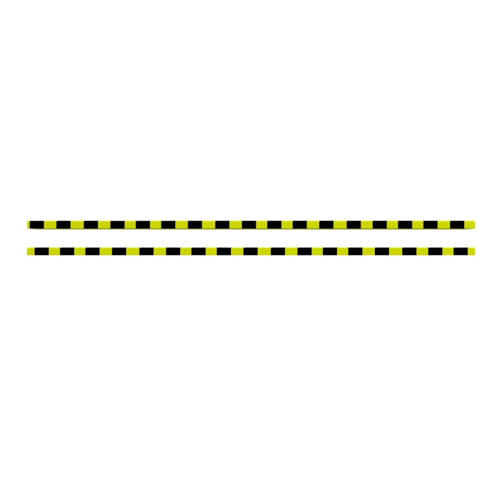 Vidaxl angolo protettori 2 pezzi 6x2x101,5 cm pule giallo e nero