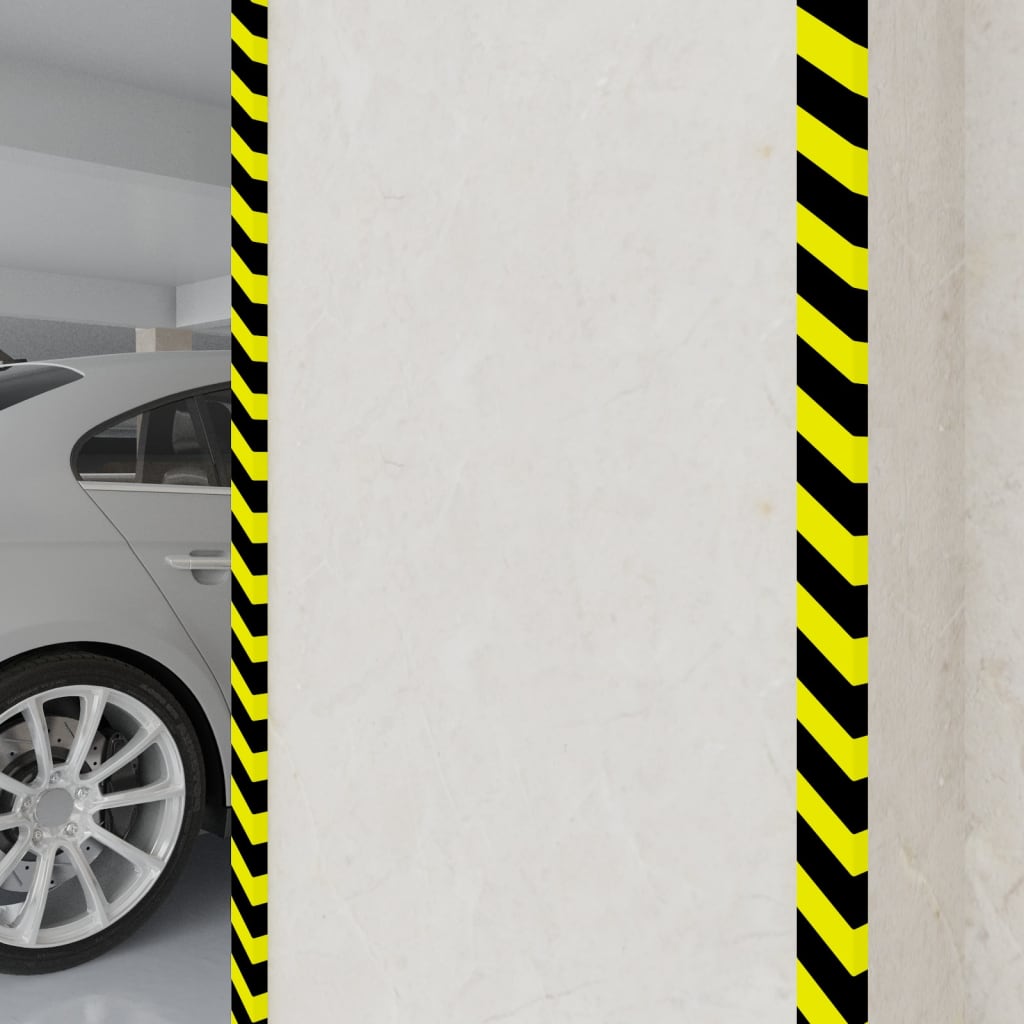 Vidaxl angolo protettori 2 pezzi 6x2x101,5 cm pule giallo e nero