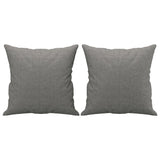 Vidaxl dekorative puder 2 St 40x40 cm stof mørkegrå