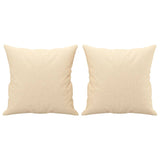 Cuscini decorativi vidaxl 2 pezzi 40x40 cm crema in tessuto
