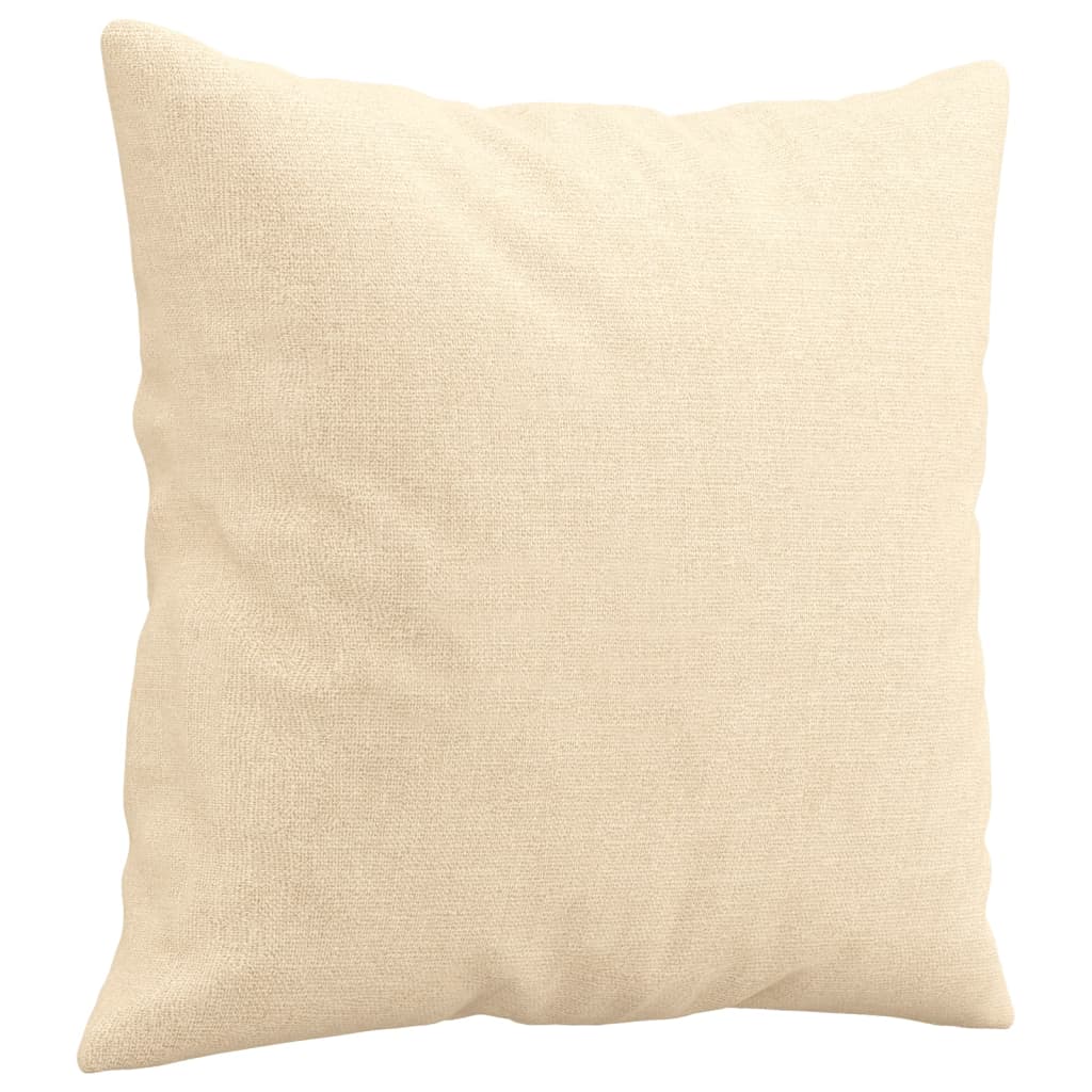 Cuscini decorativi vidaxl 2 pezzi 40x40 cm crema in tessuto