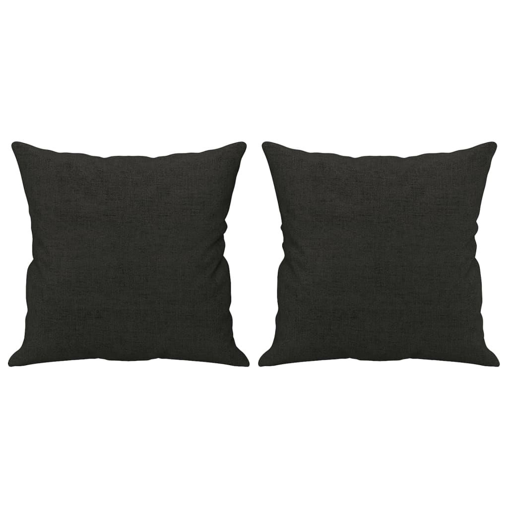 Vidaxl decorative cushions 2 st 40x40 cm fabric black
