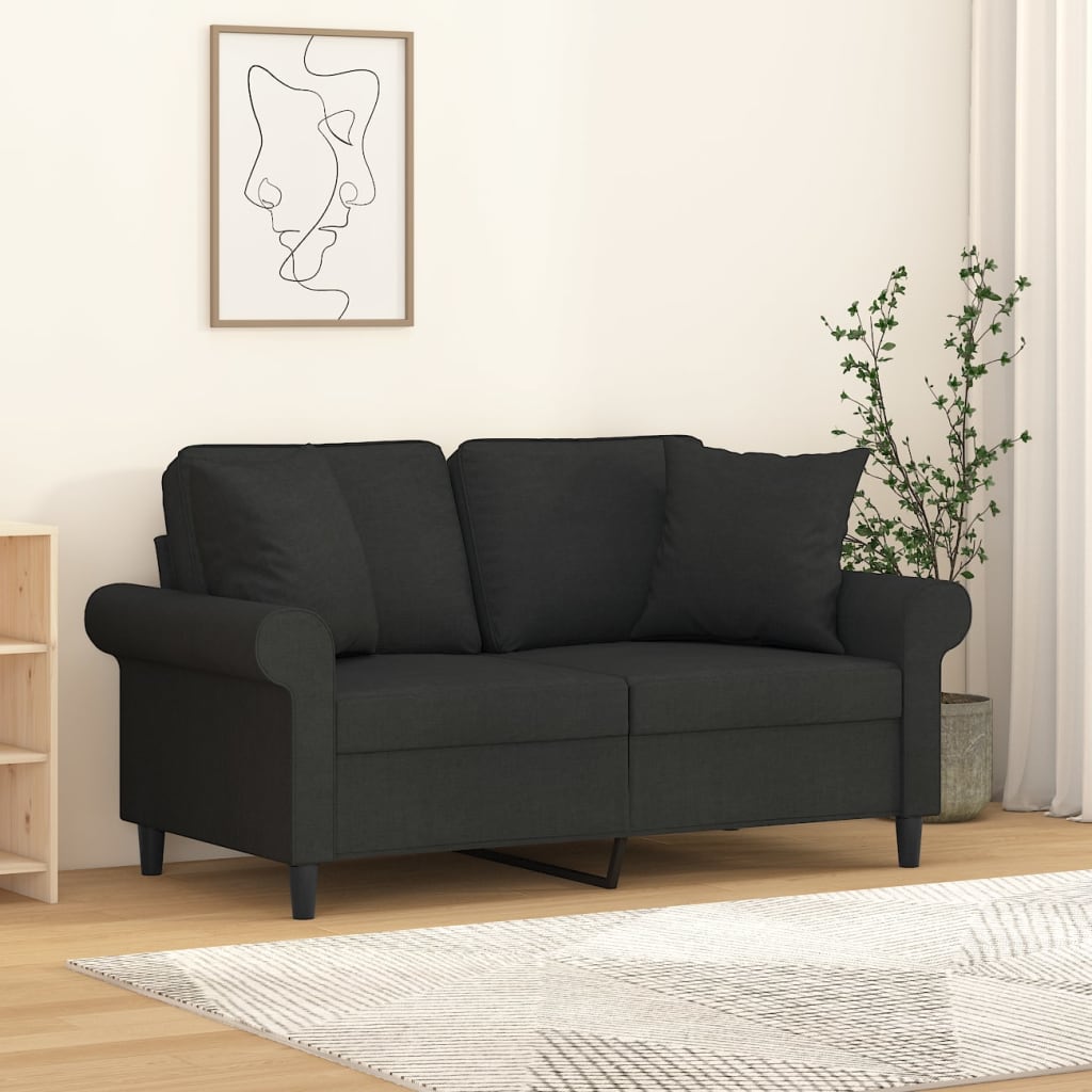 Vidaxl decorative cushions 2 st 40x40 cm fabric black