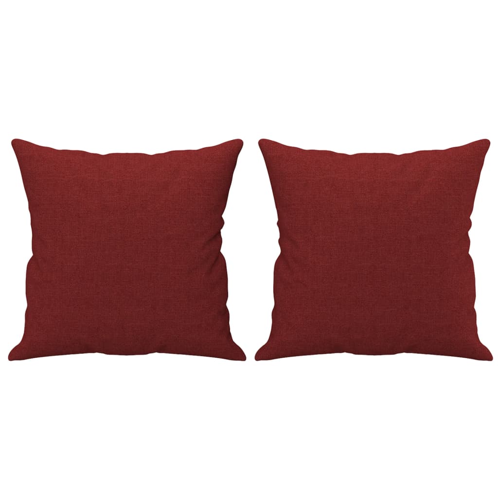 Vidaxl dekorativ Këssen 2 st 40x40 cm Stoff Wäin rout