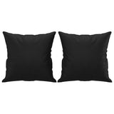 Vidaxl decorative cushions 2 st 40x40 cm artificial leather black