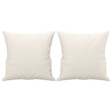 Vidaxl dekorative puder 2 St 40x40 cm Kunstig lædercreme farvet
