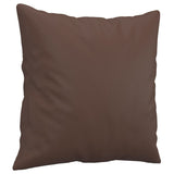 Vidaxl decorative cushions 2 st 40x40 cm artificial leather brown