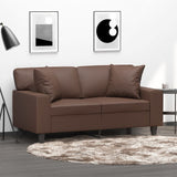 Vidaxl decorative cushions 2 st 40x40 cm artificial leather brown