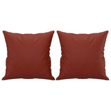 Vidaxl decorative cushions 2 st 40x40 cm artificial leather wine red