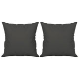 Vidaxl decorative cushions 2 st 40x40 cm microfiber fabric dark gray