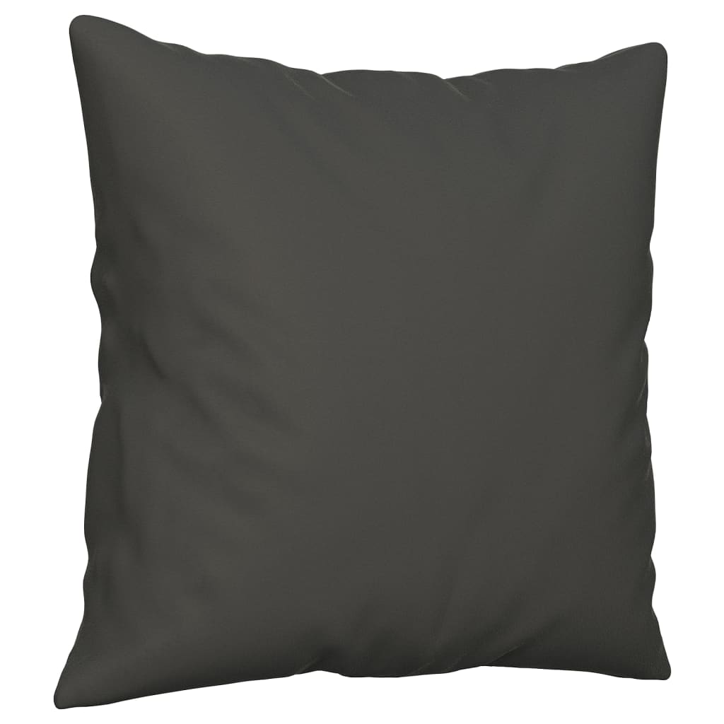 Vidaxl decorative cushions 2 st 40x40 cm microfiber fabric dark gray