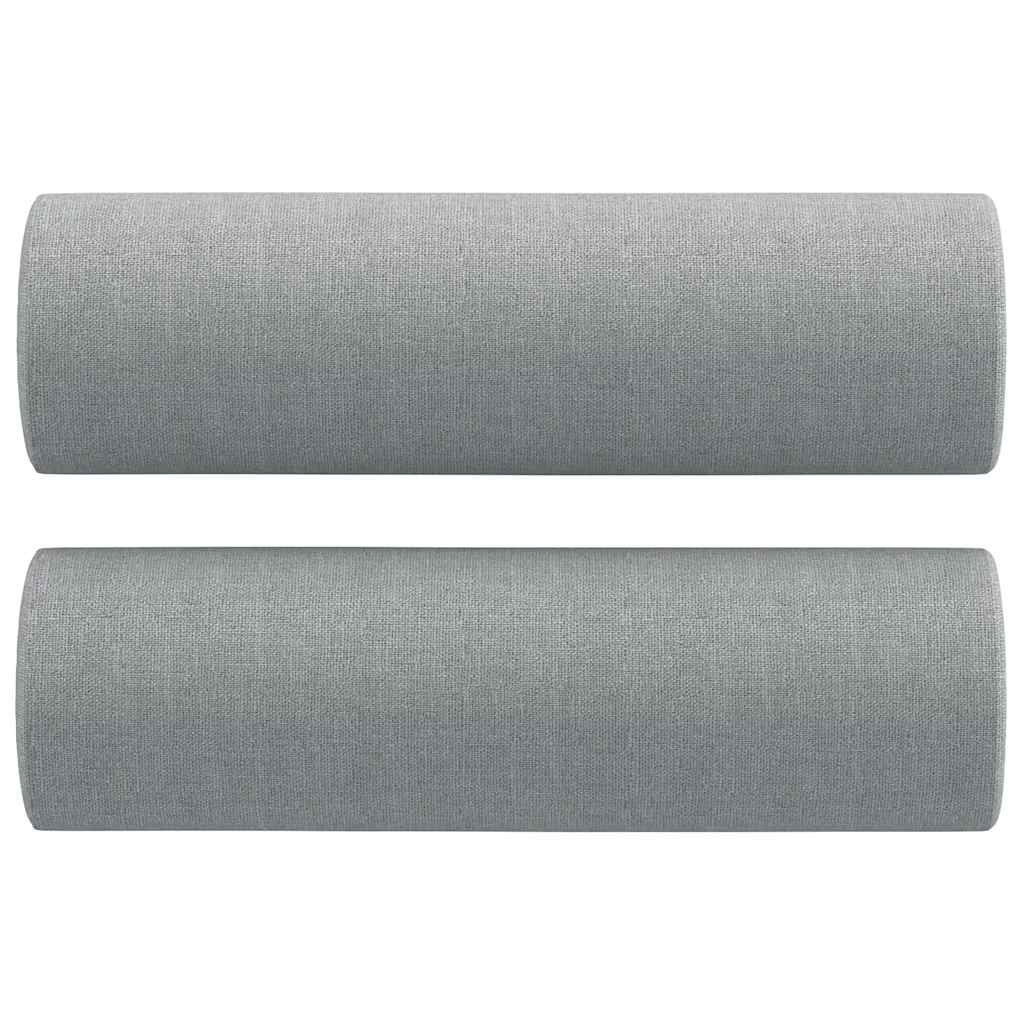 Vidaxl decorative cushions 2 st 15x50 cm fabric light gray
