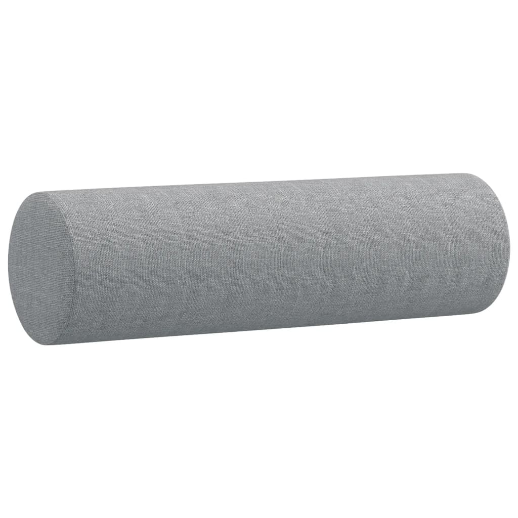 Vidaxl decorative cushions 2 st 15x50 cm fabric light gray
