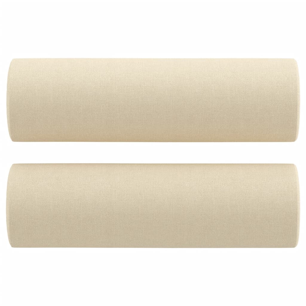 Vidaxl dekorativa kuddar 2 st 15x50 cm tygkräm färgad