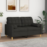 Vidaxl decorative cushions 2 st 15x50 cm fabric black