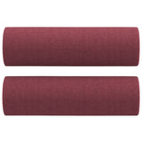 Vidaxl decorative cushions 2 st 15x50 cm fabric wine red