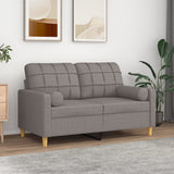 Vidaxl decorative cushions 2 st 15x50 cm fabric taupe