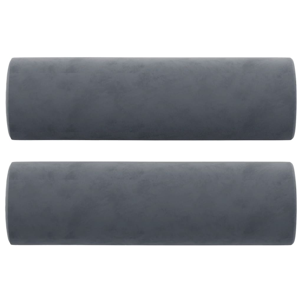 Vidaxl decorative cushions 2 st 15x50 cm velvet dark gray