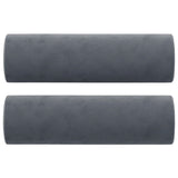 Vidaxl decorative cushions 2 st 15x50 cm velvet dark gray