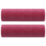 Vidaxl decorative cushions 2 st 15x50 cm velvet wine red
