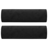Vidaxl sierkussens 2 st 15x50 cm fluweel zwart