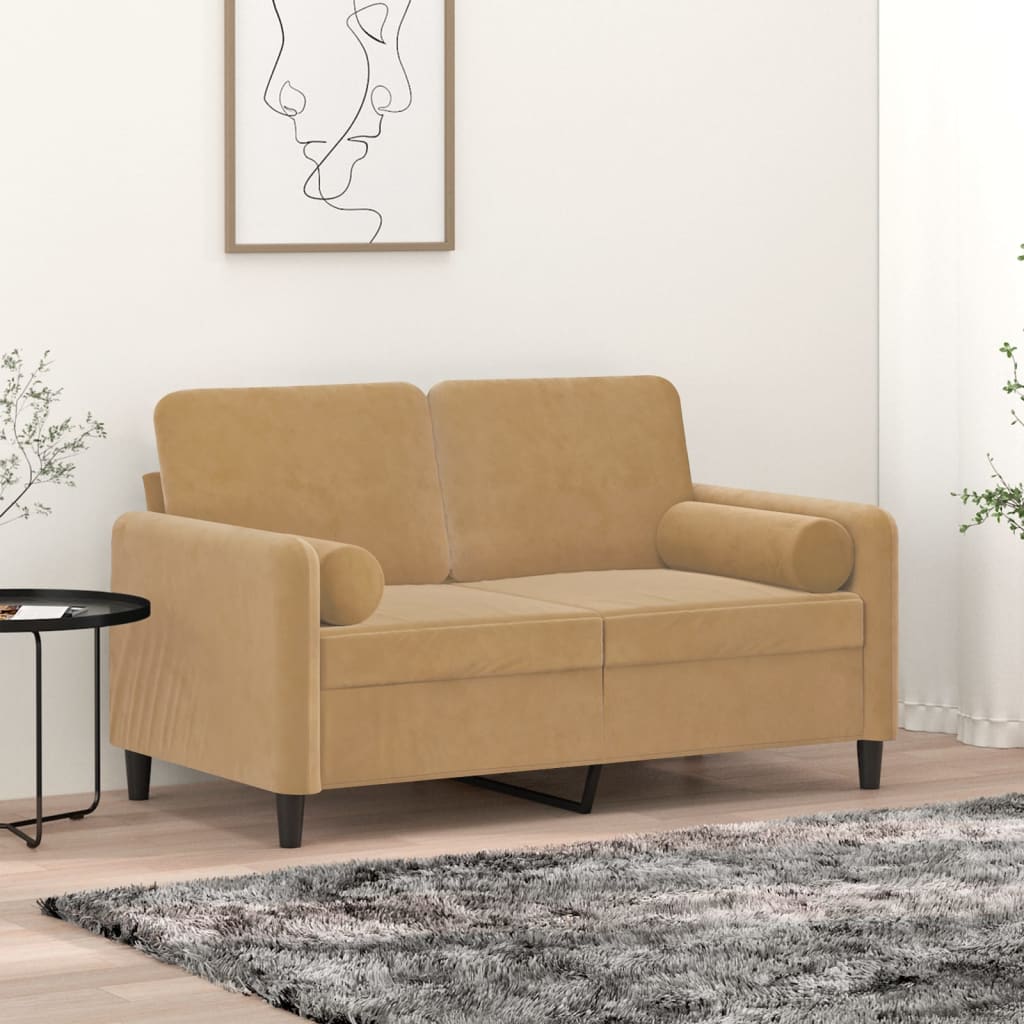 Cuscini decorativi Vidaxl 2 St 15x50 cm marrone di velluto
