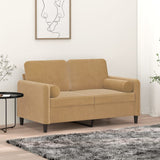 Cuscini decorativi Vidaxl 2 St 15x50 cm marrone di velluto