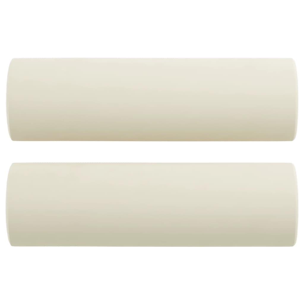 Vidaxl decorative cushions 2 st 15x50 cm velvet cream colored