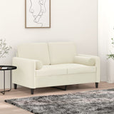 Vidaxl decorative cushions 2 st 15x50 cm velvet cream colored