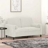 Vidaxl sierkussens 2 st 15x50 cm fluweel crèmekleurig