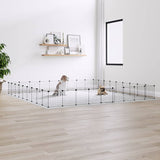 Vidaxl Pets Cage With Door 36 Panels 35x35 Cm Steel Black