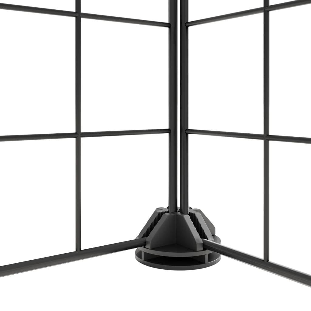 Vidaxl Pets Cage With Door 44 Panels 35x35 Cm Steel Black