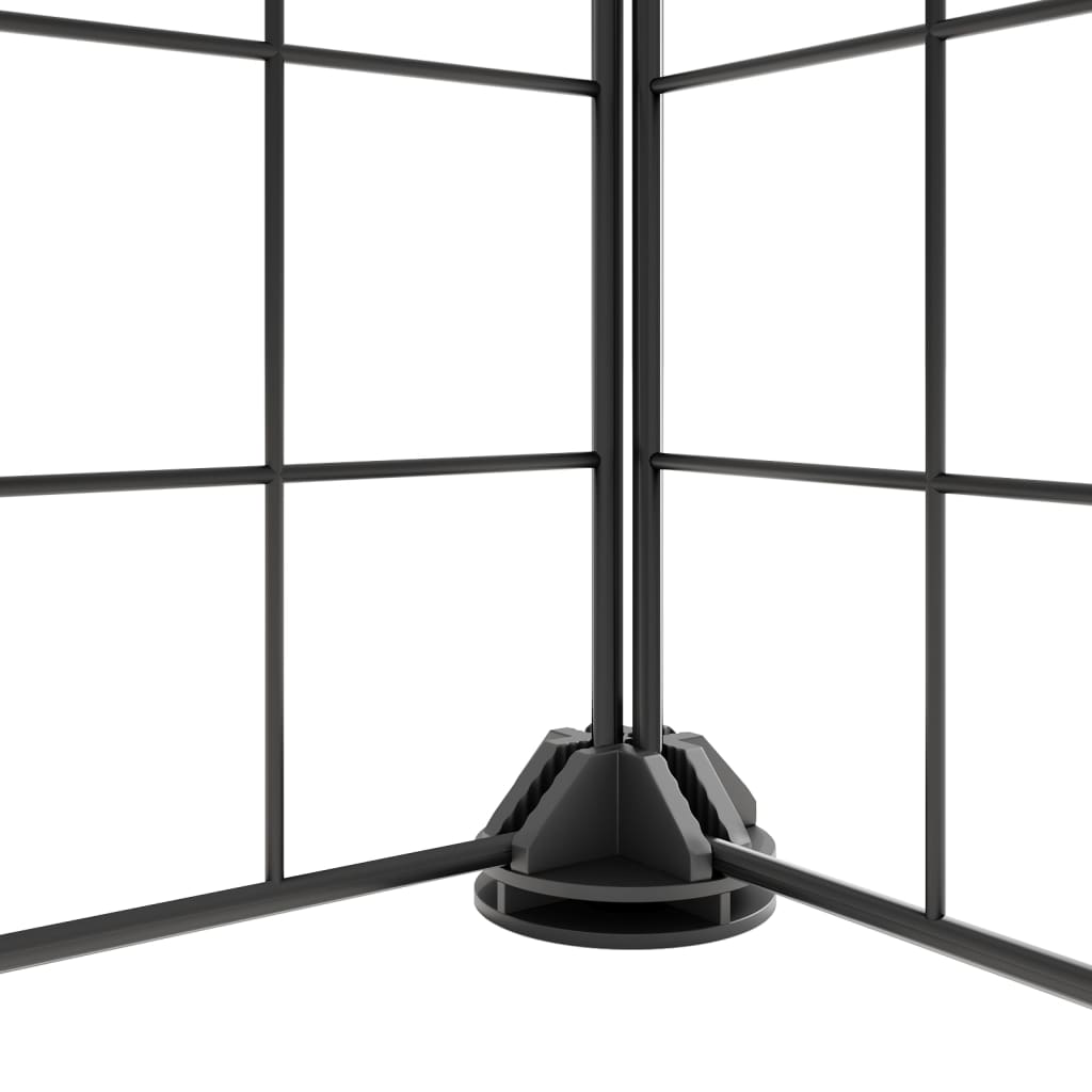 VidaXL Pet Cage with door 60 panels 35x35 cm steel black
