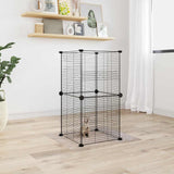 Vidaxl Pets Cage med 8 paneler 35x35 cm stål svart