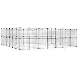 Vidaxl Pets Cage With Door 52 Panels 35x35 Cm Steel Black