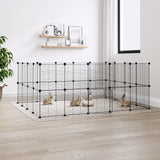 Vidaxl Pets Cage With Door 36 Panels 35x35 Cm Steel Black