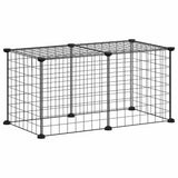 Vidaxl Pets Cage med 8 paneler 35x35 cm stål svart