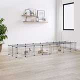 Vidaxl Pets Cage With Door 36 Panels 35x35 Cm Steel Black